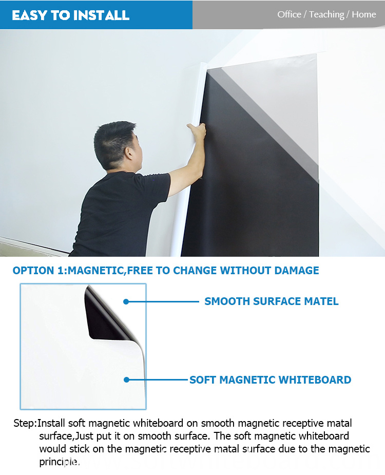 avantatge de pissarra blanca magnètica suau soft magnetic whiteboard advantage